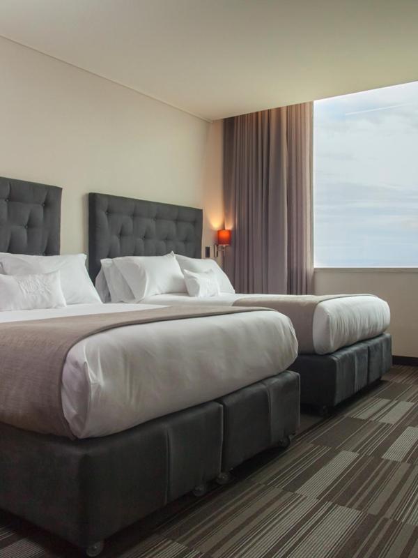 Mds Hotel Chillan Exterior photo A room at the hotel